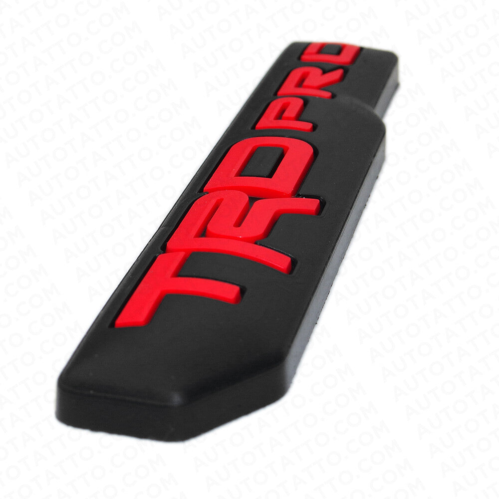 2x Mini TRD Pro Fender Door Tailgate Badge Logo Emblem Silicone Decoration Sport
