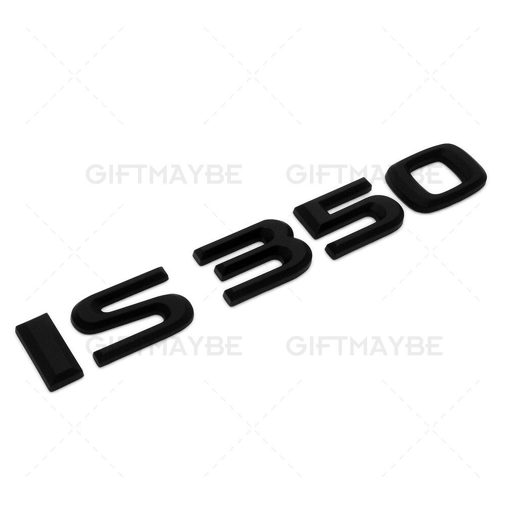 Lexus Trunk Lid Matte Black IS 350 Letter Logo Badge Decal Emblem Car F-Sport