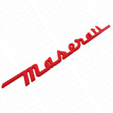 For Maserati Trunk Lid Letter Nameplate Logo Emblem Badges Sport OEM Red