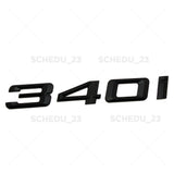 16-18 BMW 3 Series 340i Car Trunk Lid Emblem Badge M Performance Matte Black