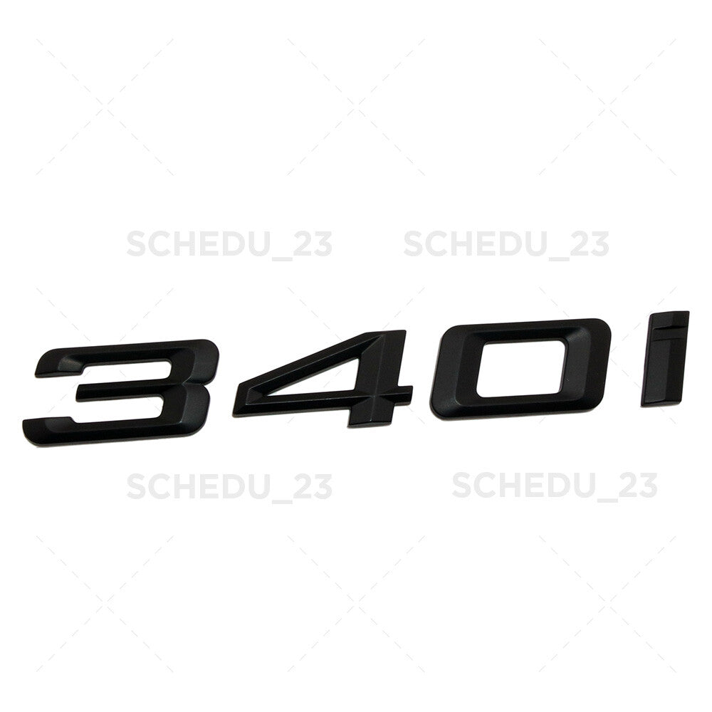 16-18 BMW 3 Series 340i Car Trunk Lid Emblem Badge M Performance Matte Black