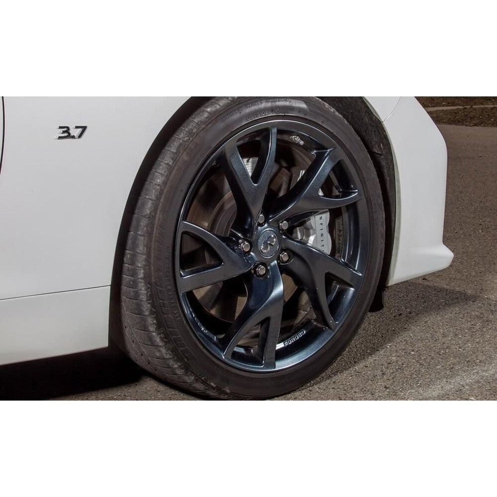For Infiniti 3.7 Left or Right Fender Marker Badge Emblem Nameplate Gloss Black