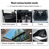 100pcs Mixed Plastic Clips Universal Door Panel Bumper Interior Auto Buckle Car Accessory