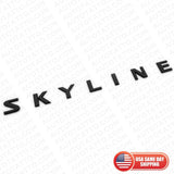 Nissan Infiniti Skyline JDM Trunk Lid Logo Letter Badge Emblem Nameplate Black