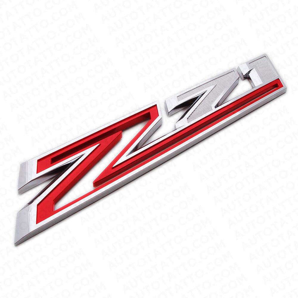 For Chevy 19-21 Silverado Z71 Side Fender Letter Sport Logo Emblem Badge Chrome