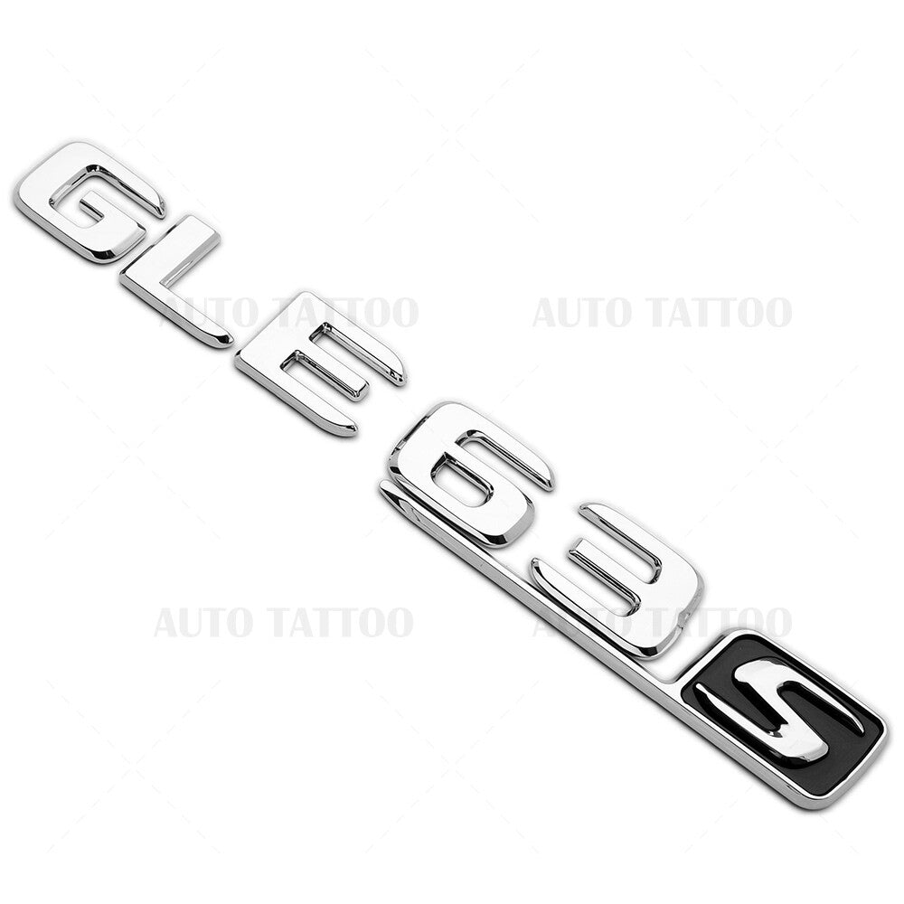 17-19 Mercedes GLE 63 S Letter Emblem Liftgate Logo Badge AMG Sport OEM Chrome
