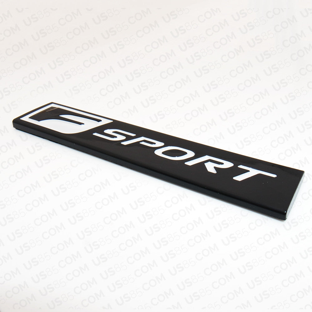 Lexus Gloss Black F-Sport Logo ABS Badge Trunk Luggage Lid 3D Emblem Decoration