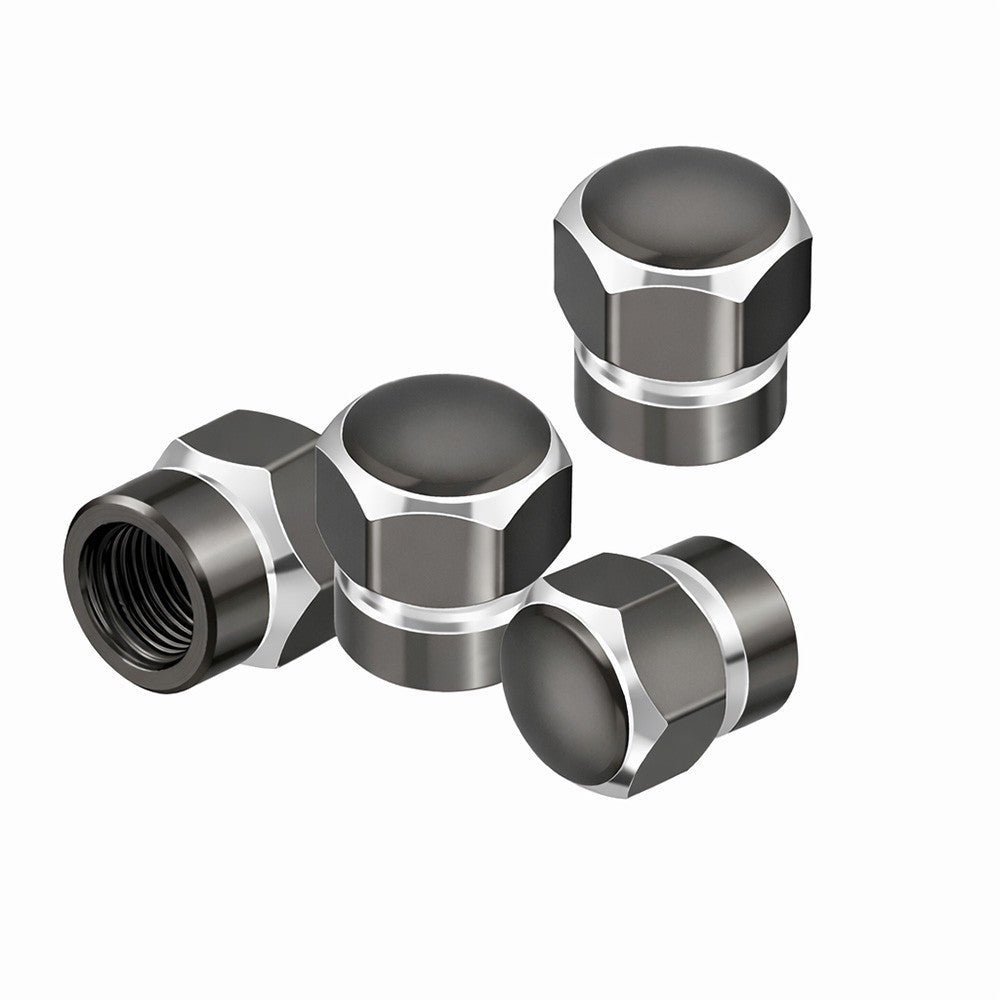 4pcs Universal Car Tire Wheel Valve Stem Caps Hex Design Dust Cover Accessories