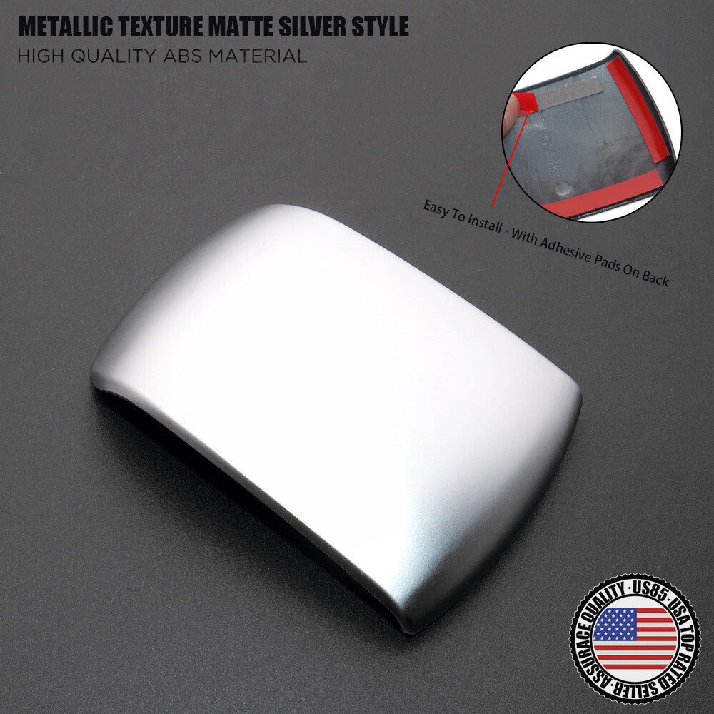 Matte Silver Central Control Armrest Decorative Cover Trim For NEW GLE GLS Class