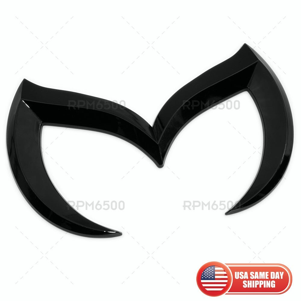 Mazda Gloss Black Bat Batman Style Nameplate Emblem Badge 3D Sticker Sport