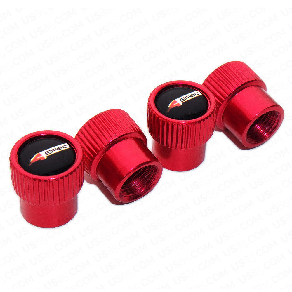 For Aspec Roundel Style Car Wheels Tire Air Valve Caps Stem Dust Cover Sport