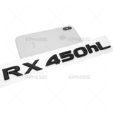 Lexus Liftgate Matte Black RX 450hL Letter Logo Badge Car Emblem Replace F-Sport