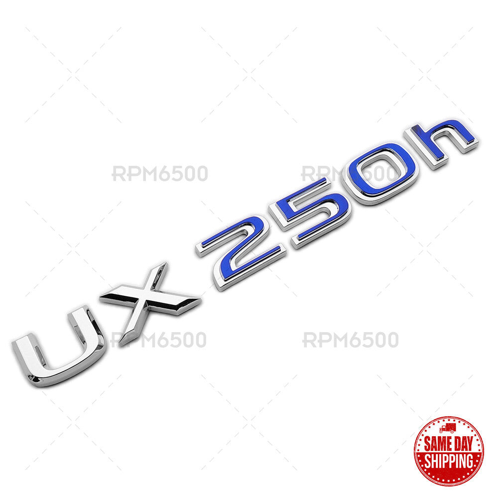 Lexus Liftgate OEM Chrome UX 250h Letter Logo Badge Car Emblem Replace F-Sport