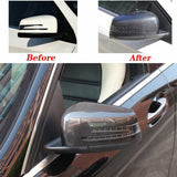 Carbon Fiber Style Side Rear Mirror Cover For Mercedes W204 W212 W117 C E Class