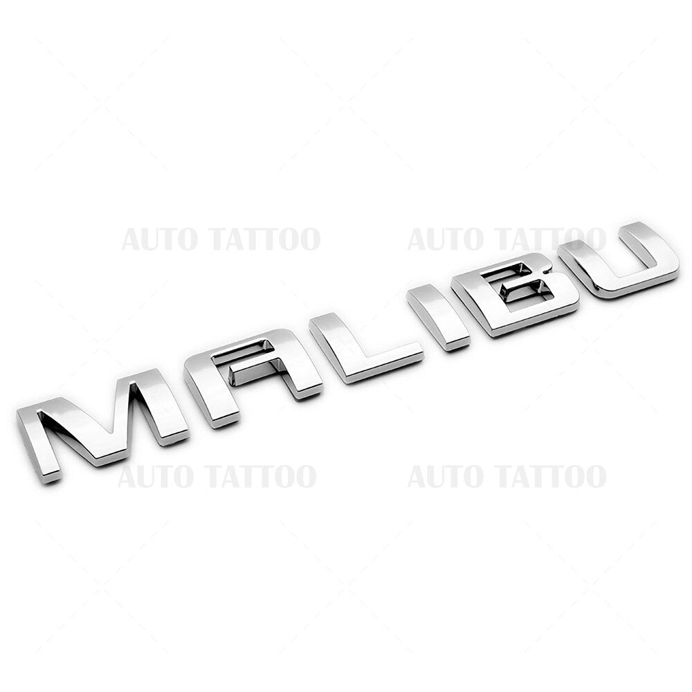 Chevy Malibu Trunk Lid Door Letter Emblem Logo Badge Nameplate OEM Chrome Sport