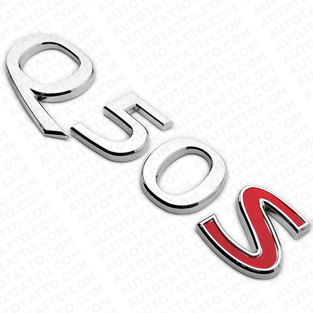 For Infiniti Q50S Rear Trunk Letter Badge Emblem Nameplate Sport Silver Chrome