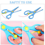 5PCS Children Kids Students Adult Anti-pinch Safety Art Craft Shears Scissors