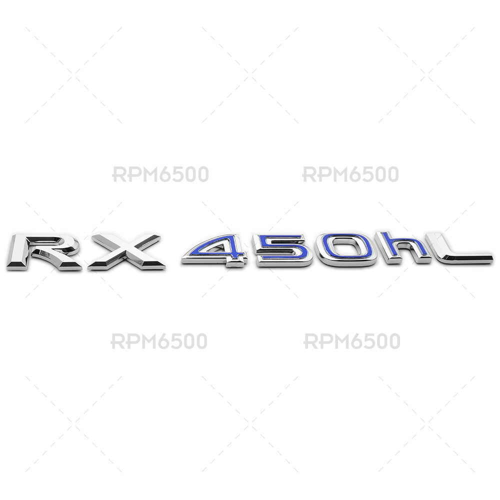Lexus Liftgate OEM Chrome RX 450hL Letter Logo Badge Car Emblem Replace F-Sport