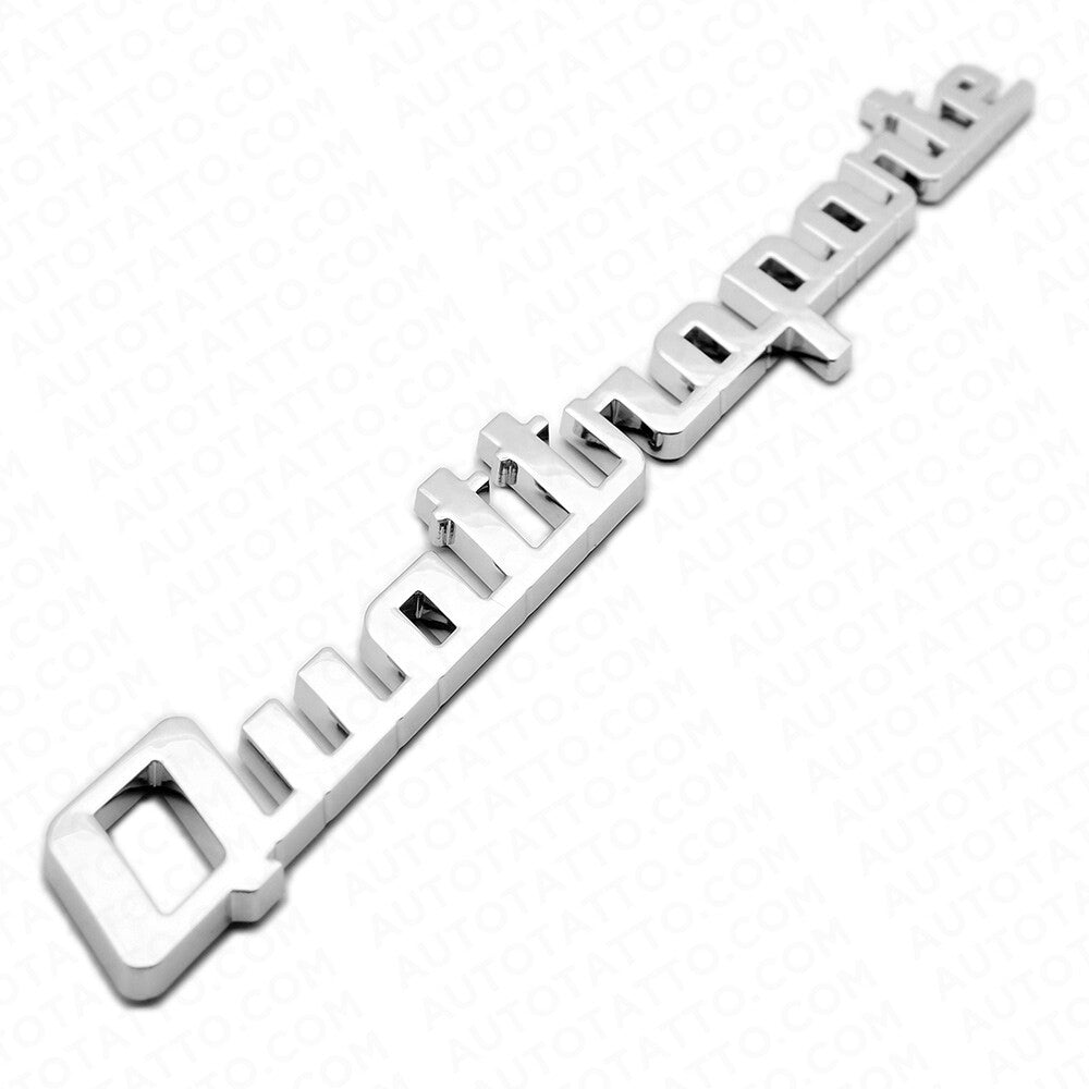 Maserati Quattroporte OEM Chrome Trunk Lid Nameplate Logo Emblem Badges Sport