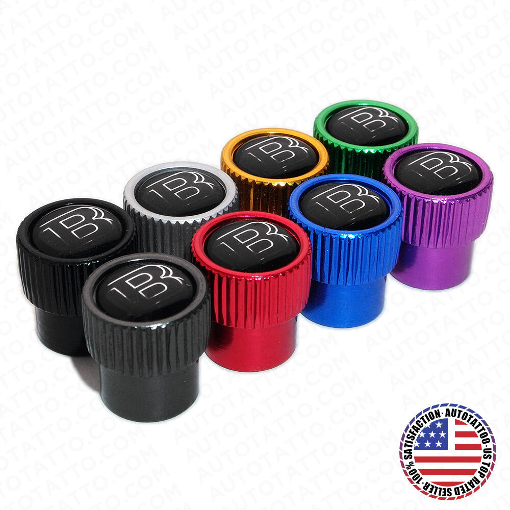 For Brabus Roundel Car Wheels Tire Air Valve Caps Stem Dust Logo Cover Sport