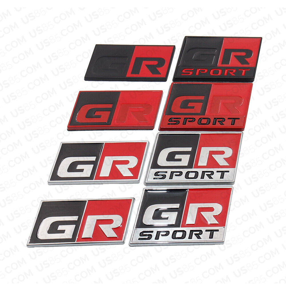 3D Fashion Metal GR/GR Sport Car Decal Badge Emblem Sticker for Auto Decoration
