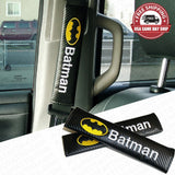 Batman Sport Carbon Seat Belt Cover Safety Shoulder Strap Cushion Pad Harness