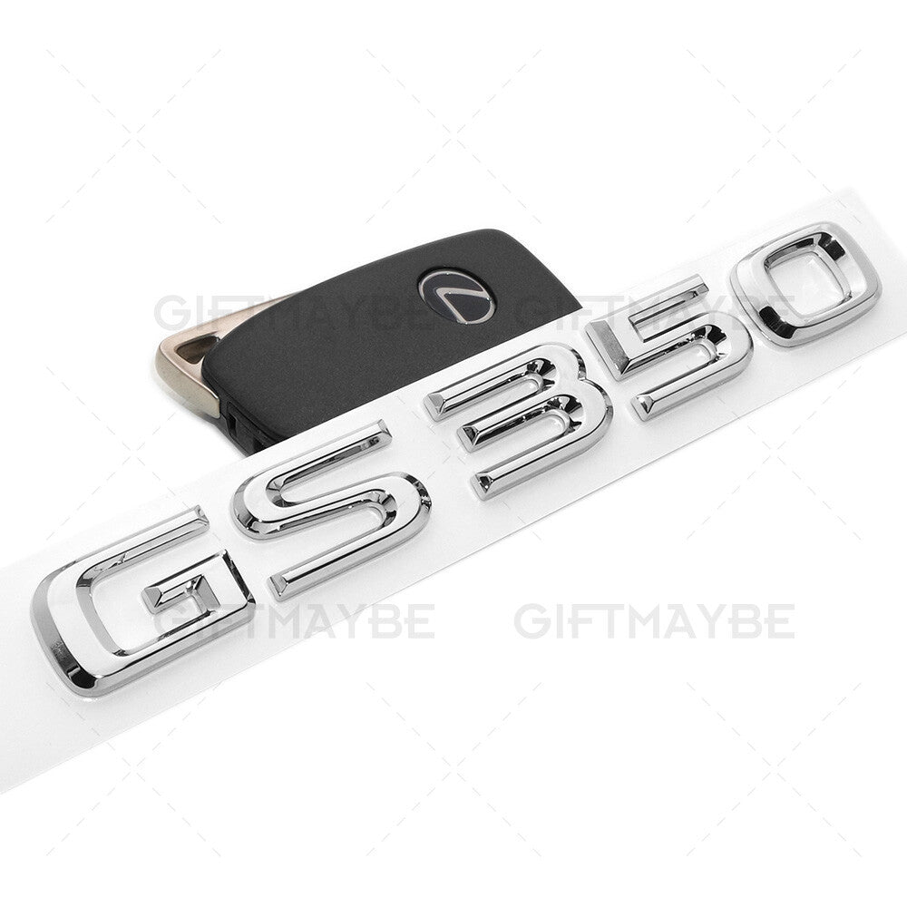 For Lexus Trunk Chrome GS 350 Letter Logo Badge Decal Car Emblem Replace F-Sport