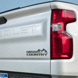 19-21 OEM Chrome Tahoe Silverado High Country Tailgate Letter Logo Emblem Badge