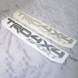 2x 3D TRD 4x4 Sport Dark Grey Pickup Side Bed Truck Logo Sticker Decal Limited