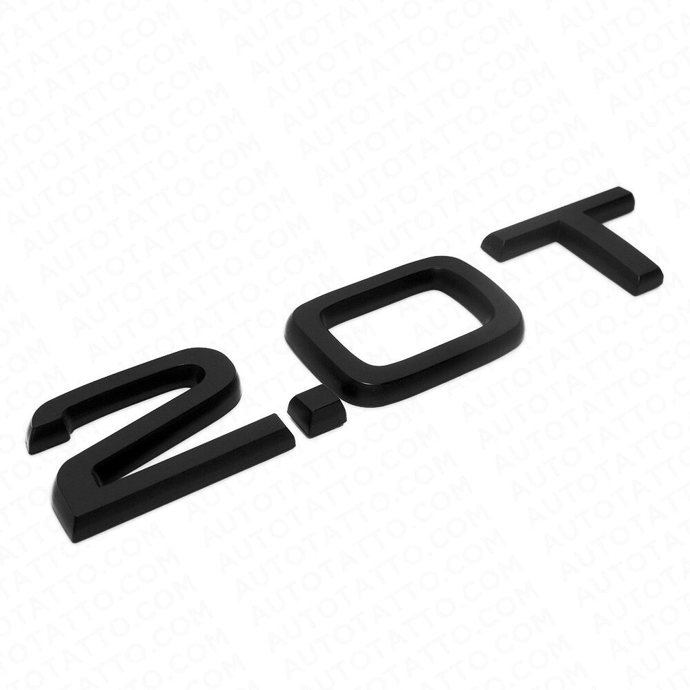 15-25 Car Rear Trunk Deck Lid 2.0T Turbo Nameplate Emblem Badge Matte Black
