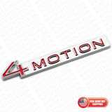 2018 - 2023  Fit VW 4 Motion Rear Trunk Nameplate Badge Metal Emblem Chrome Red