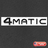 21-25 Mercedes-Benz EQ EQB EQE EQS SUV Rear 4 MATIC Letter Emblem Badge Black