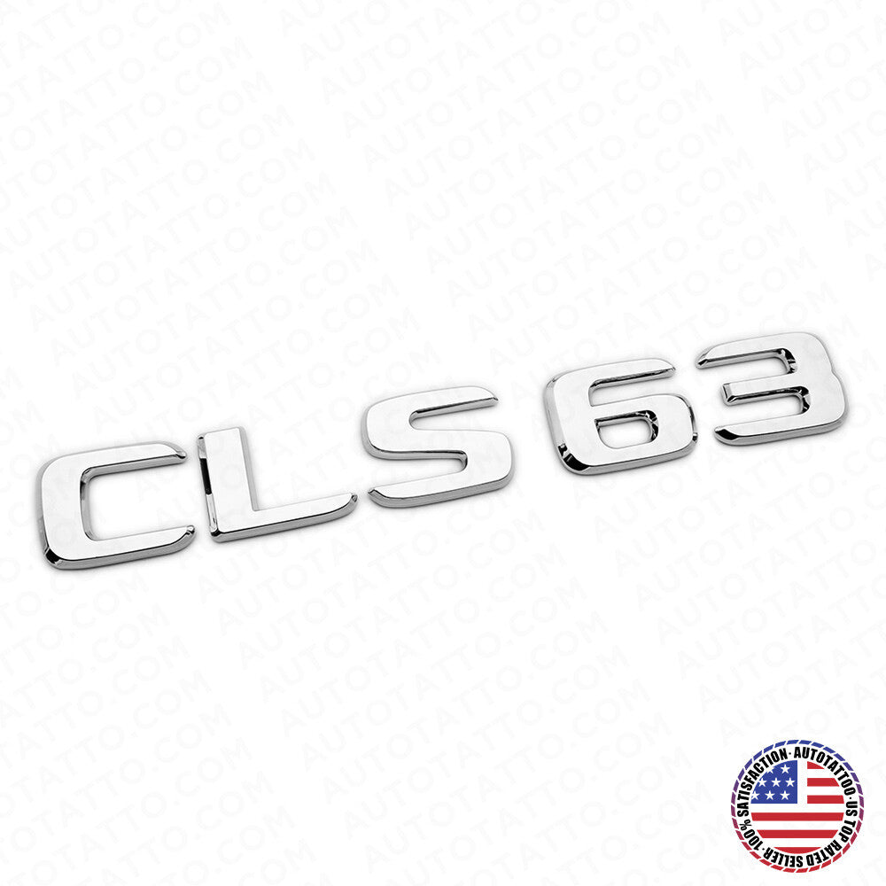 17+ Mercedes CLS 63 Letter Emblem Trunk Lid Logo Badge AMG Sport OEM Chrome