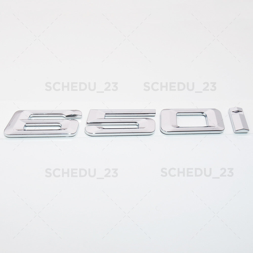 For BMW 650i Chrome Letter Logo Emblem Badge Trunk Lid M Performance F06 F12 F13