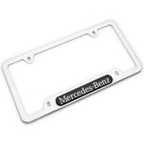 Chrome Stainless Front Rear For Mercedes-Benz Car License Plate Frame Cover Gift