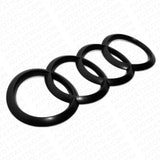 12-18 Audi A7 S7 RS7 Rear Liftgate Trunk Sign Logo Ring Badge Emblem Matte Black