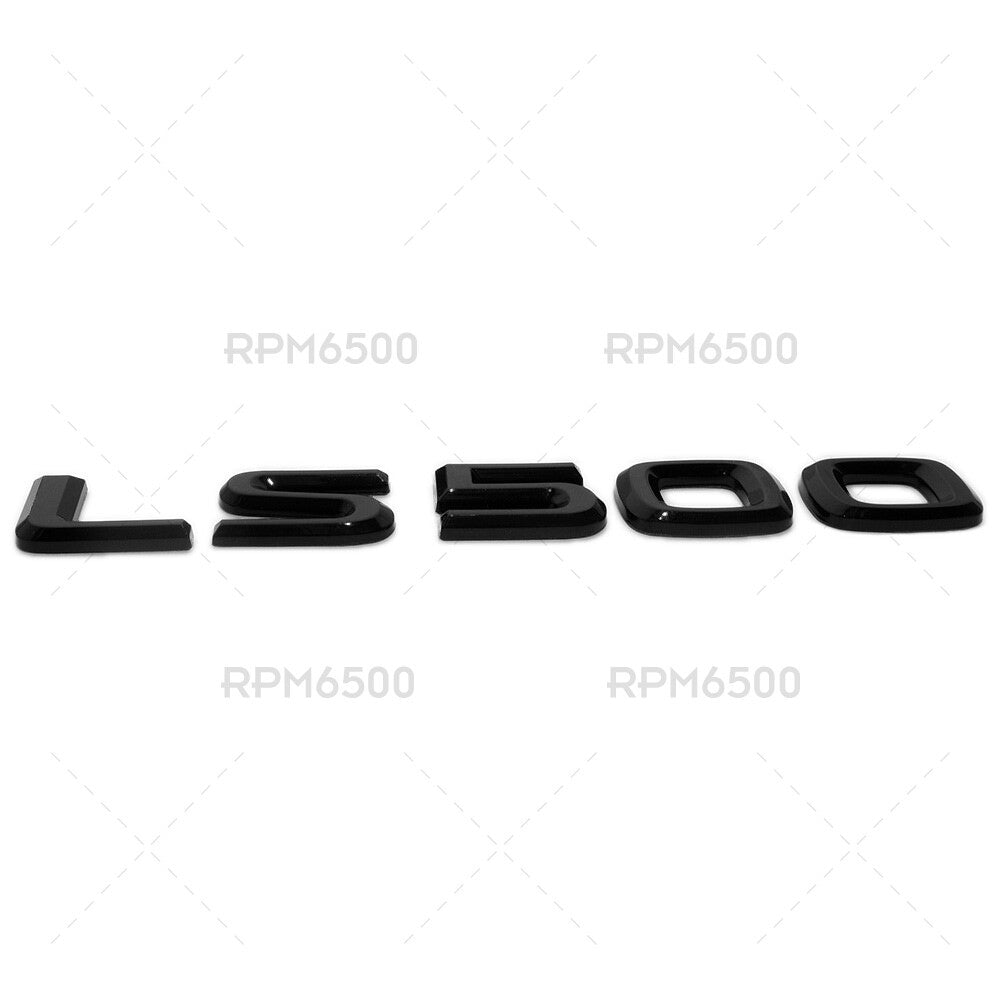 For Lexus Rear Turnk Lid LS 500 Letter Logo Badge Emblem Car Replace Gloss Black