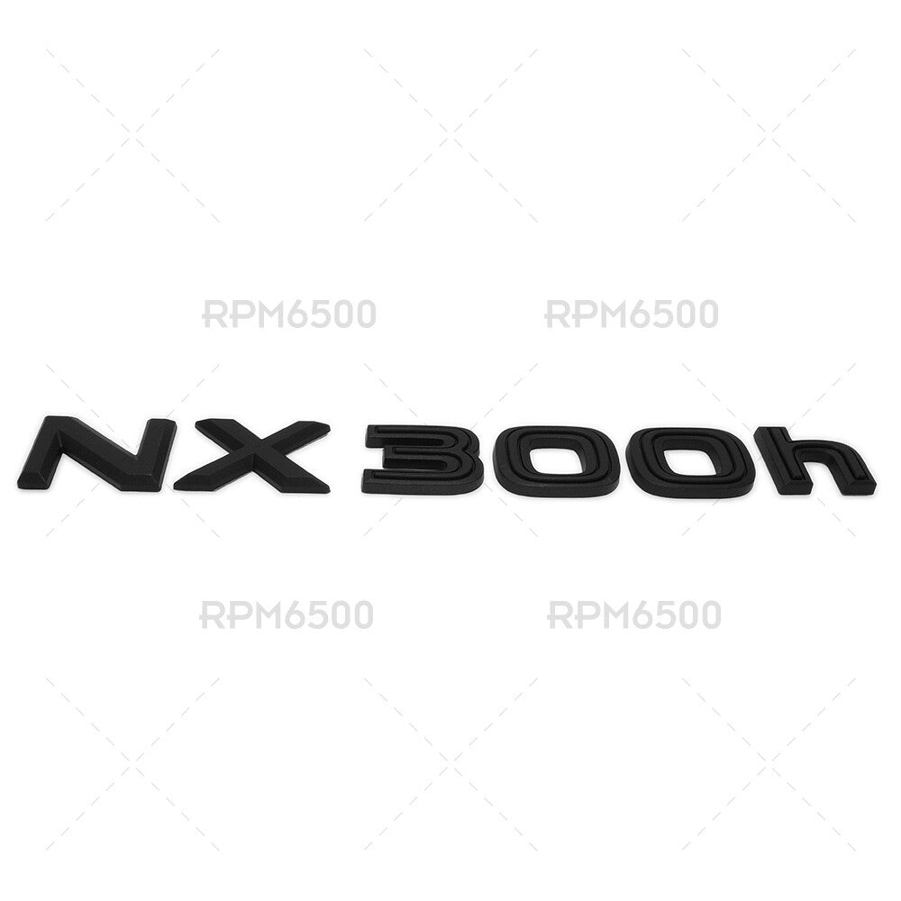 Lexus Liftgate Matte Black NX 300h Letter Logo Badge Car Emblem Replace F-Sport