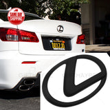 For Lexus Trunk Logo Badge Emblem Car Replace Matte Black F-Sport ES GS IS RX
