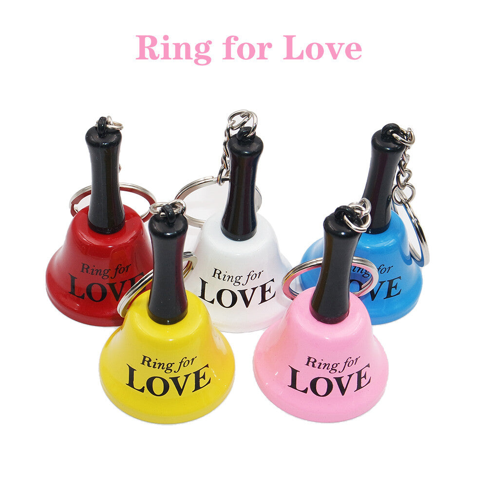 Cute Hand Bells Ring for Love A Coffee or A Beer Keychain for Decoration or Gift