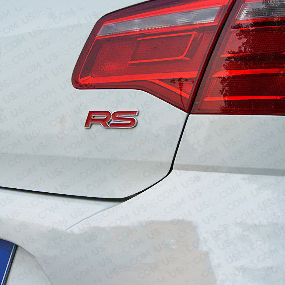 3D Fashion ABS Waterproof RS Car Decal Badge Emblem Sticker for Auto Decoration
