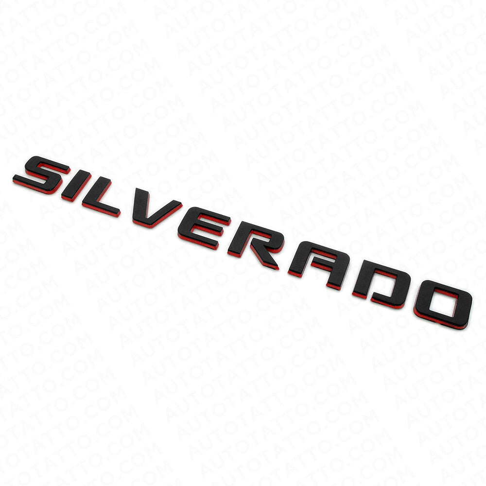 For Chevy Redline Silverado Fender Tailgate Logo Nameplates Letter 3D Emblem