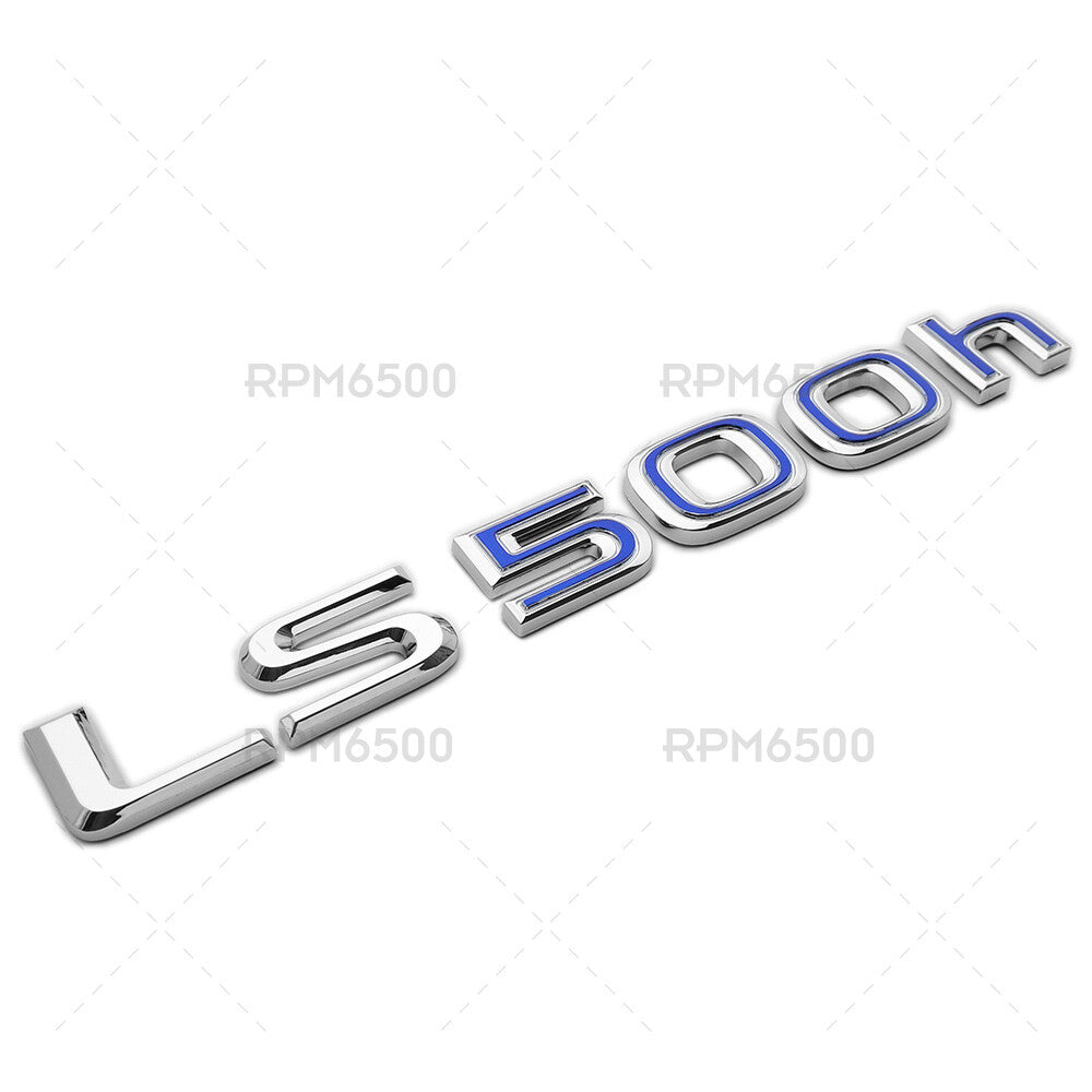For Lexus Rear Turnk Lid Chrome LS 500h Letter Logo Badge Emblem Car Replace