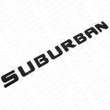 2x For Chevy Suburban Door Liftgate Nameplates Letter Badge Emblem Gloss Black