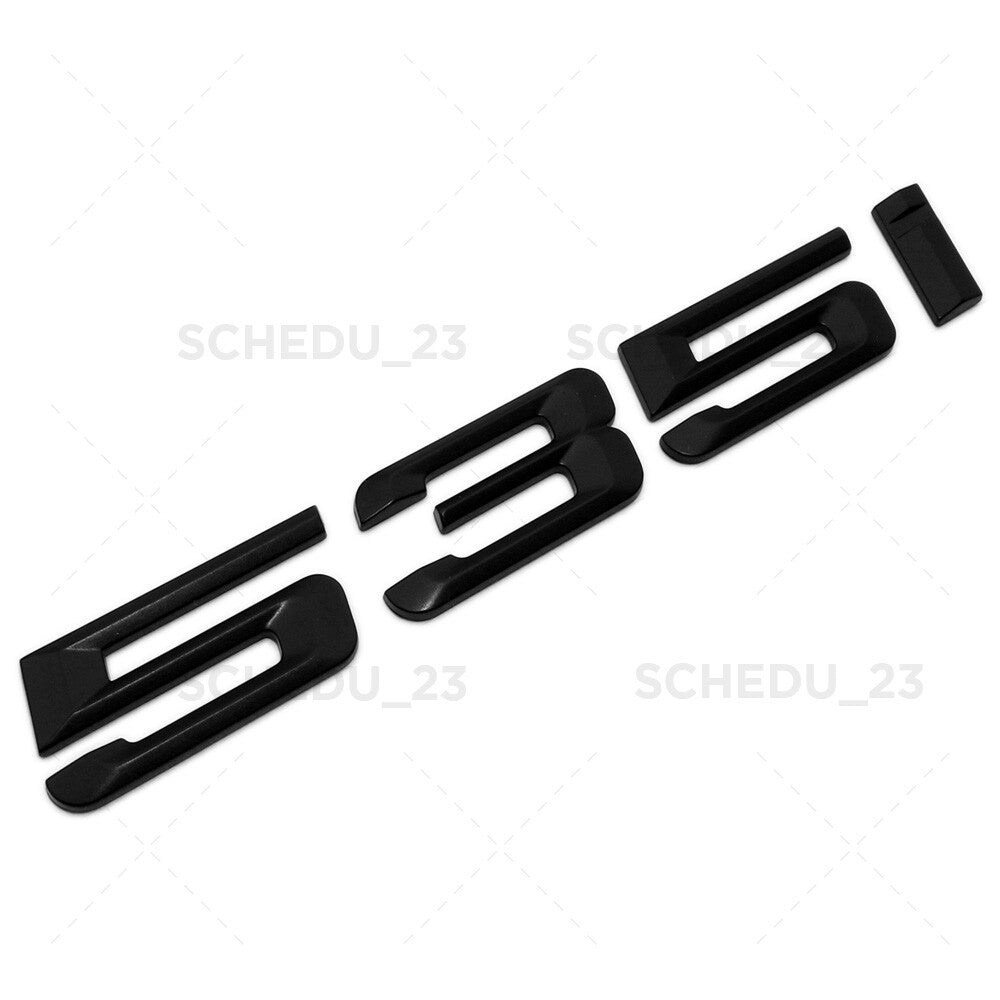 For BMW 535i Logo Emblem Replace Badge Trunk Lid M Series Performance F10 Black