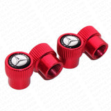 Mercedes AMG Roundel Car Wheels Tire Air Valve Caps Stem Dust Logo Cover Sport