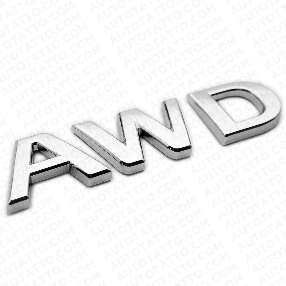 For Infiniti AWD Rear Liftgate Badge Emblem Nameplate Chrome