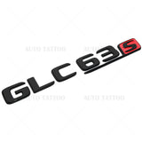 17-20 Mercedes GLC 63 S Letter Emblem Liftgate Logo Badge AMG Sport Black Red