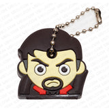 Universal 3D PVC Silicone Cute Cartoon Key Identifier Label Cap Cover Keychain
