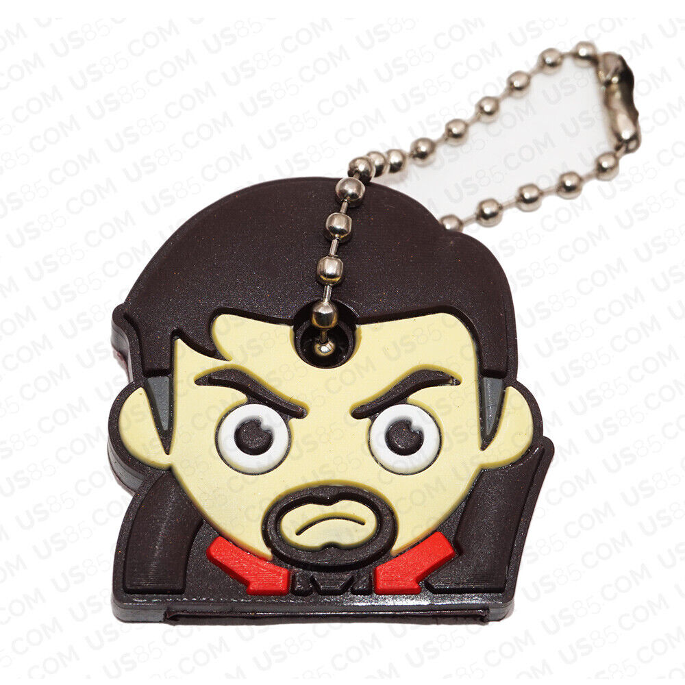 Universal 3D PVC Silicone Cute Cartoon Key Identifier Label Cap Cover Keychain